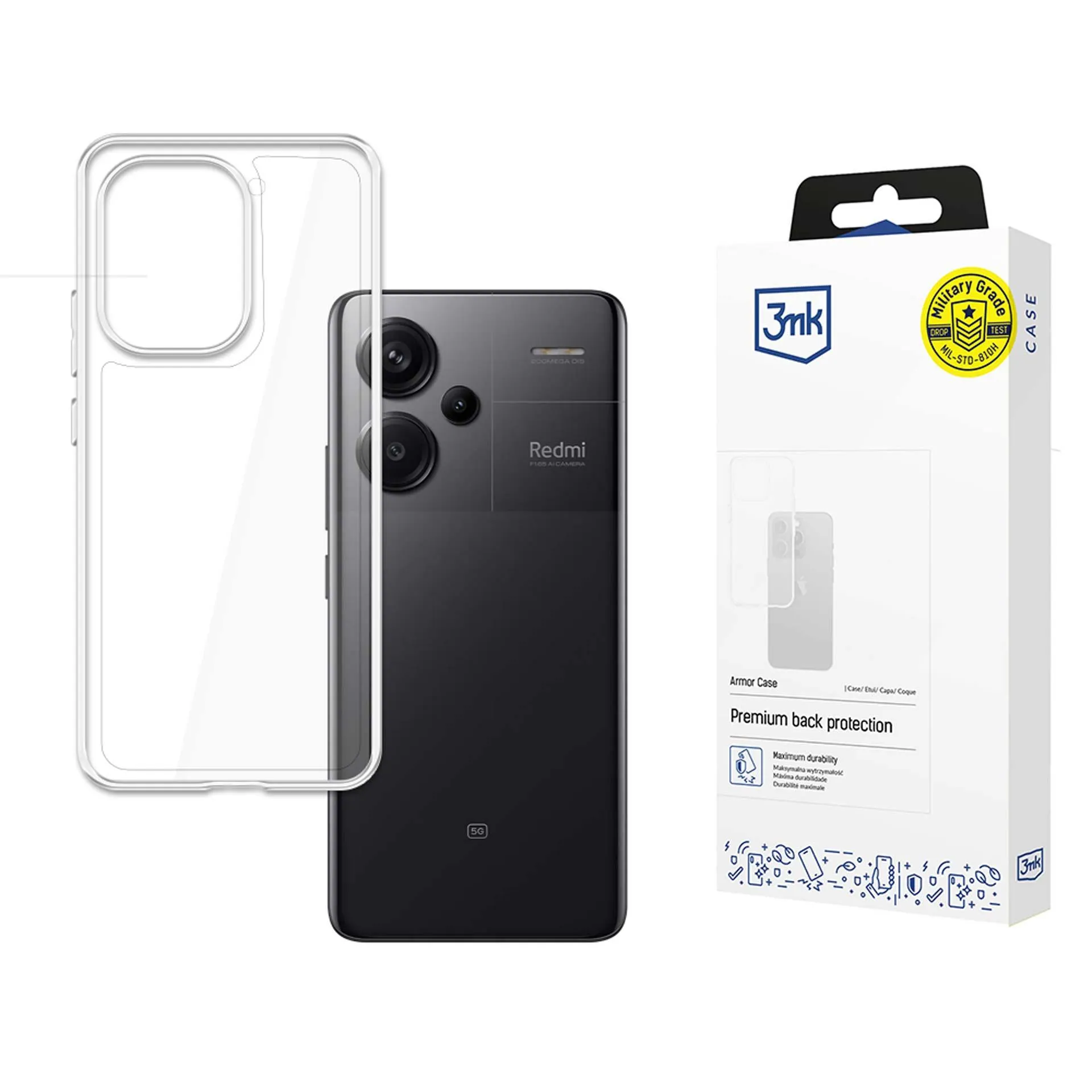 Coque blindée pour Redmi Note 13 Pro+ - 3mk Armor Case