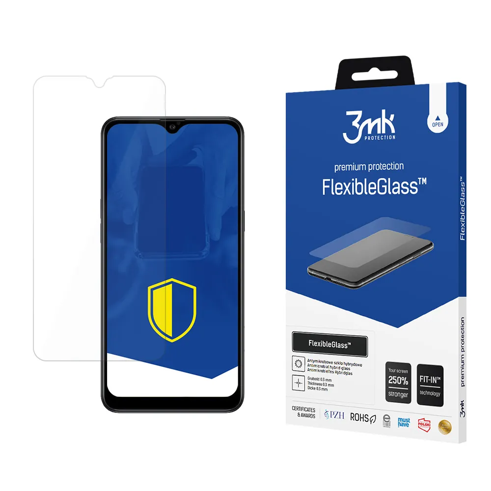 Verre hybride incassable sur Samsung Galaxy A10s - 3mk FlexibleGlass™