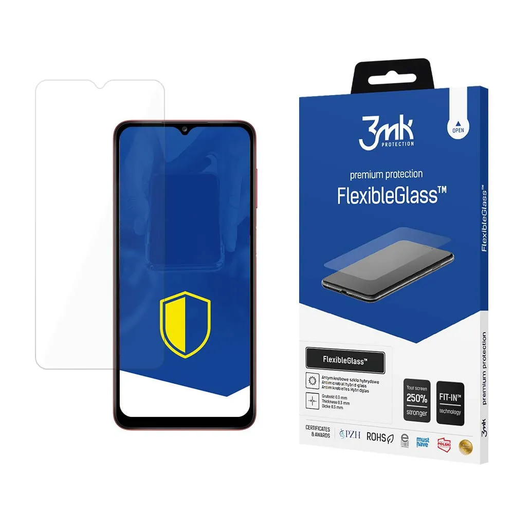 Verre hybride incassable sur Samsung Galaxy A12 - 3mk FlexibleGlass™