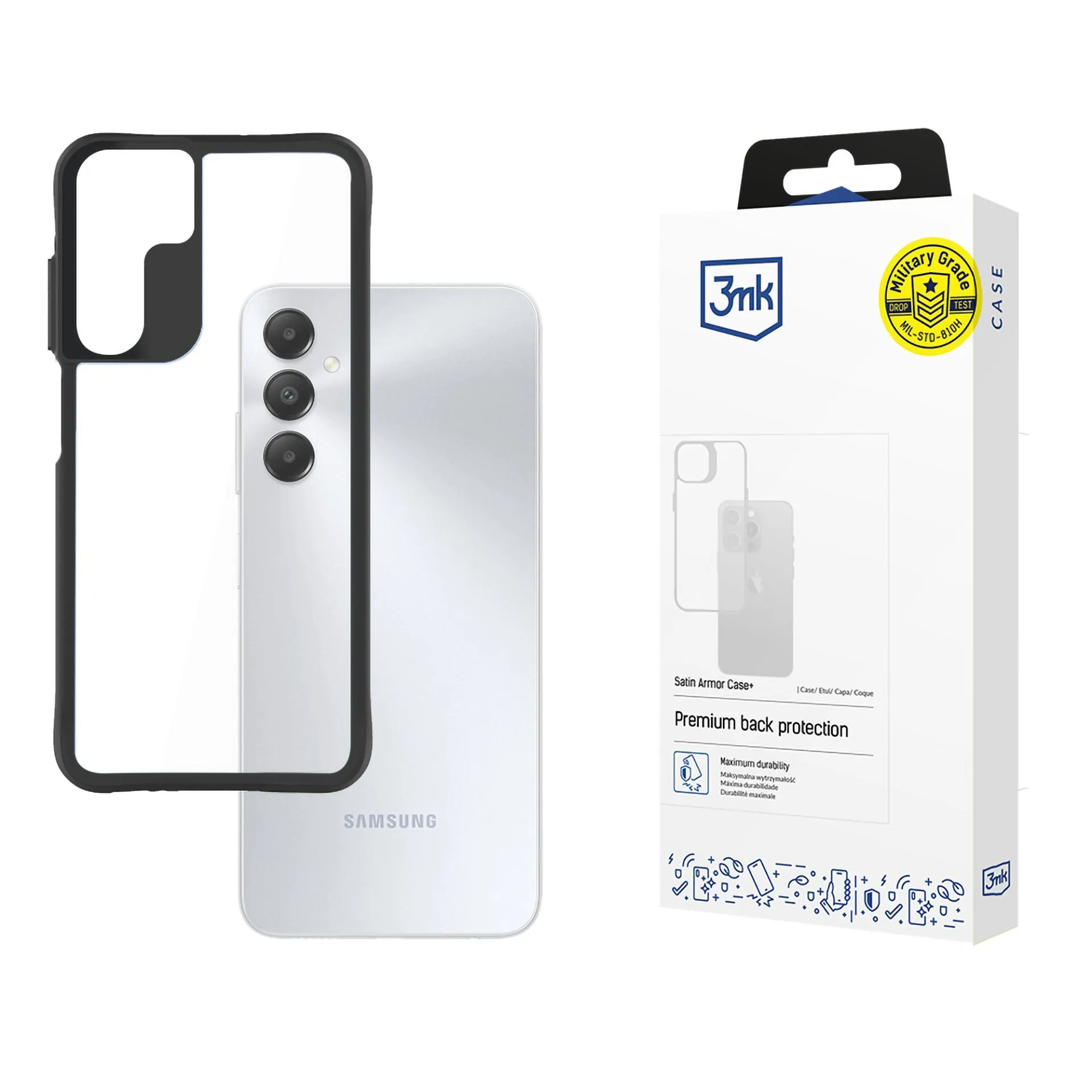 Coque pour Samsung Galaxy A15 5G - 3mk Satin Armor Case+