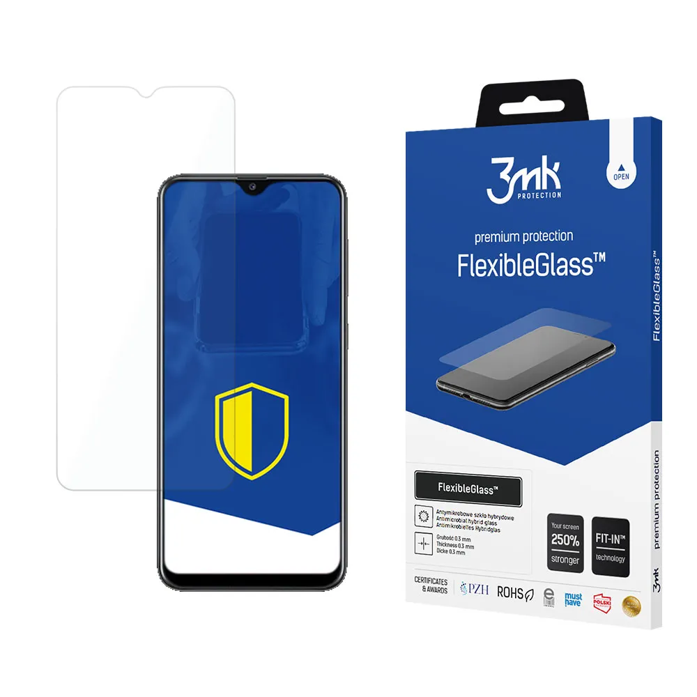 Verre hybride incassable sur Samsung Galaxy A20 - 3mk FlexibleGlass™