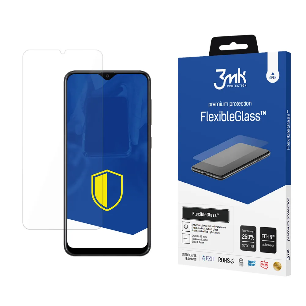 Verre hybride incassable sur Samsung Galaxy A20e - 3mk FlexibleGlass™