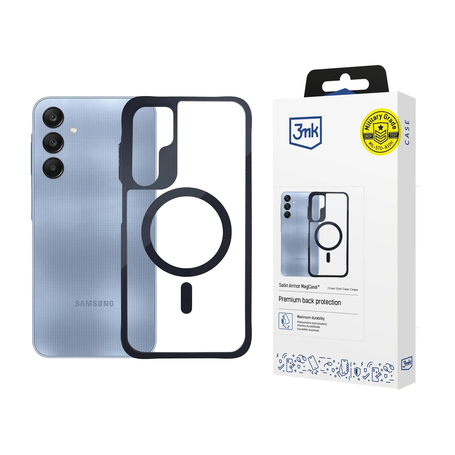 Coque pour Samsung Galaxy A25 5G - 3mk Satin Armor MagCase