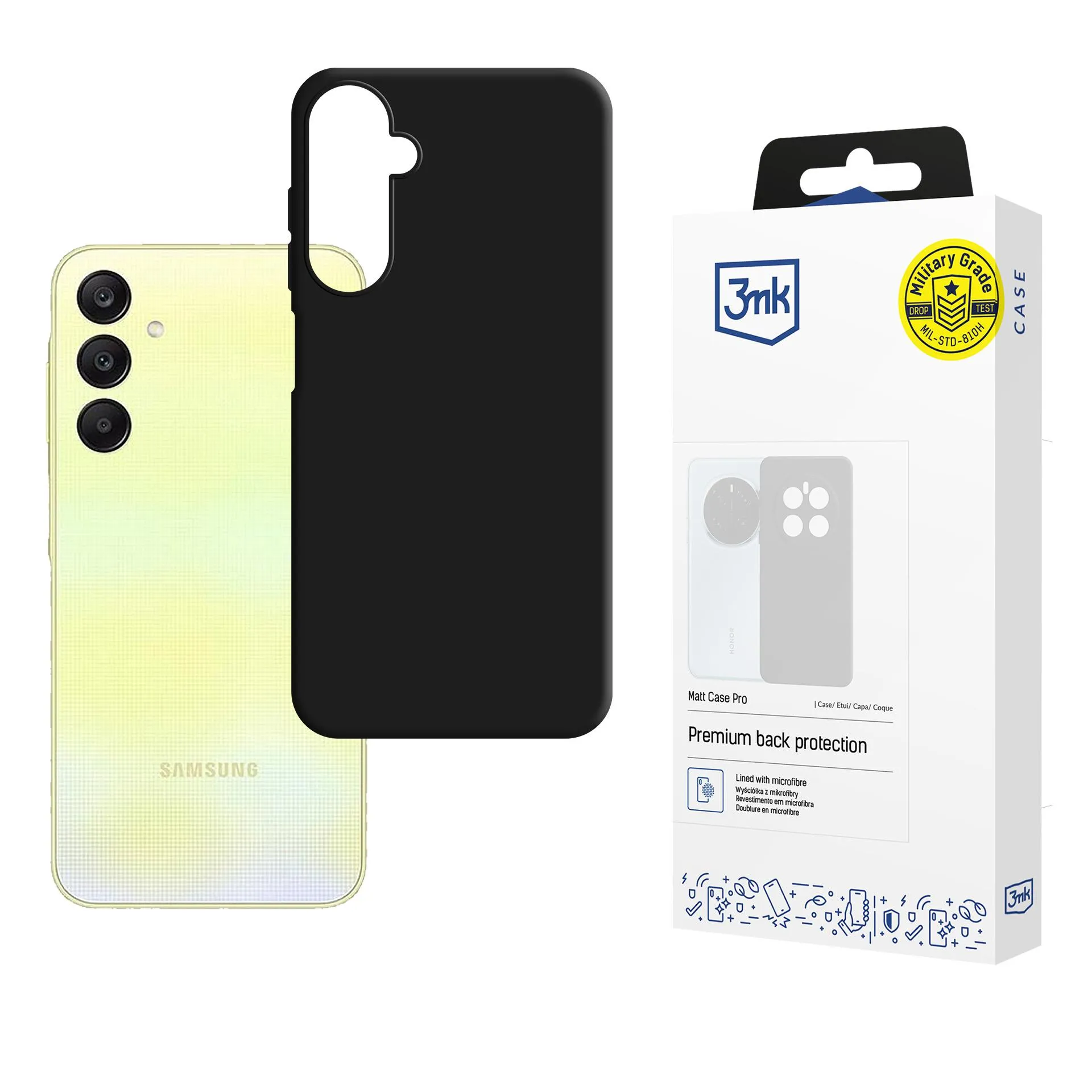 Coque pour Samsung Galaxy A26 5G- 3mk Matt Case Black
