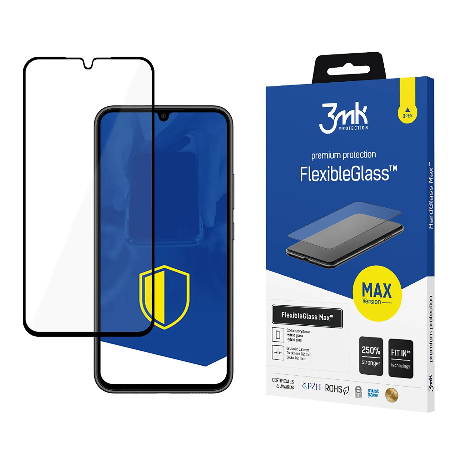 Verre hybride incassable pour Samsung Galaxy A34 5G - 3mk FlexibleGlass Max