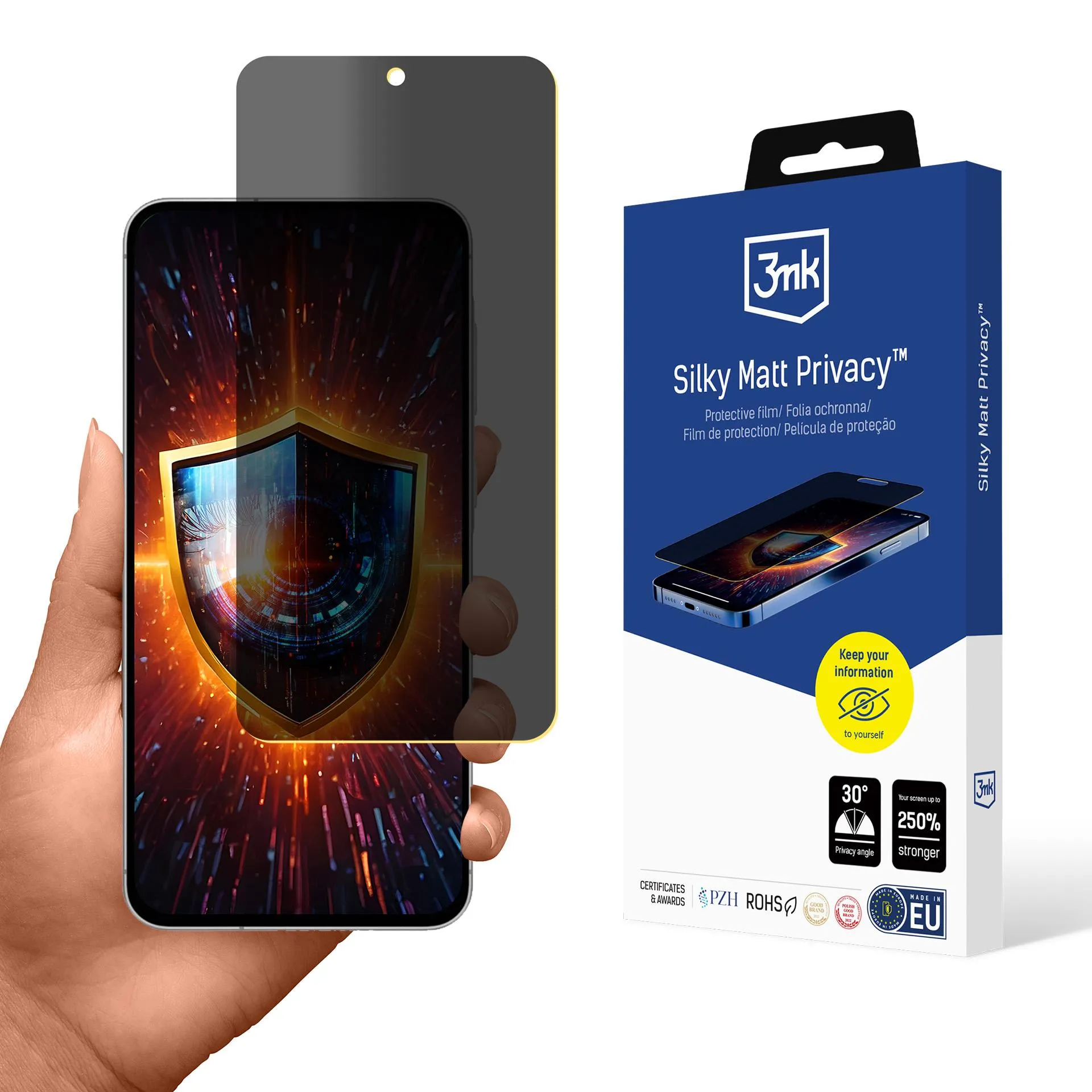 Film anti-espion pour Samsung Galaxy A36/A56 - 3mk Silky Matt Privacy