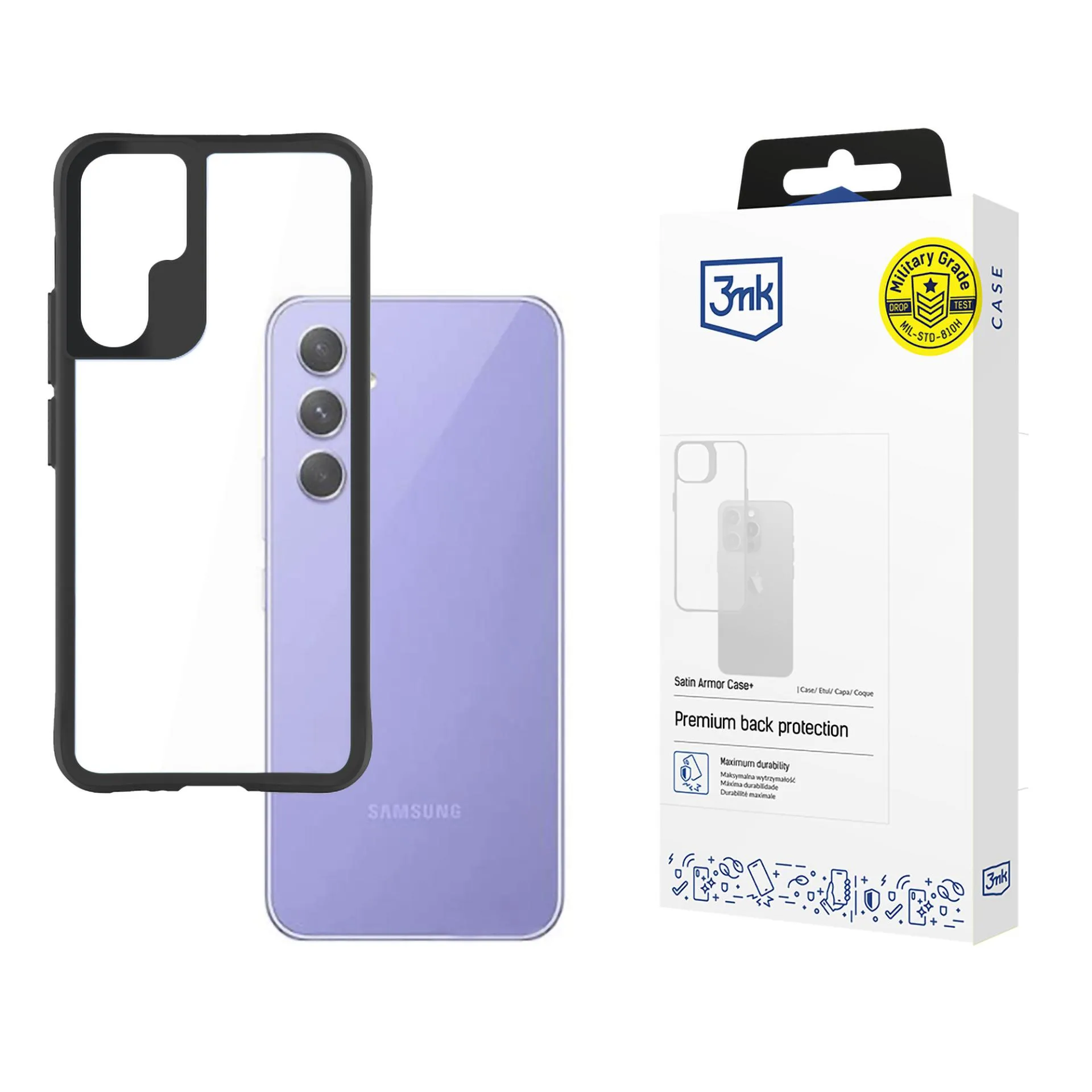 Coque pour Samsung Galaxy A54 5G - 3mk Satin Armor Case+