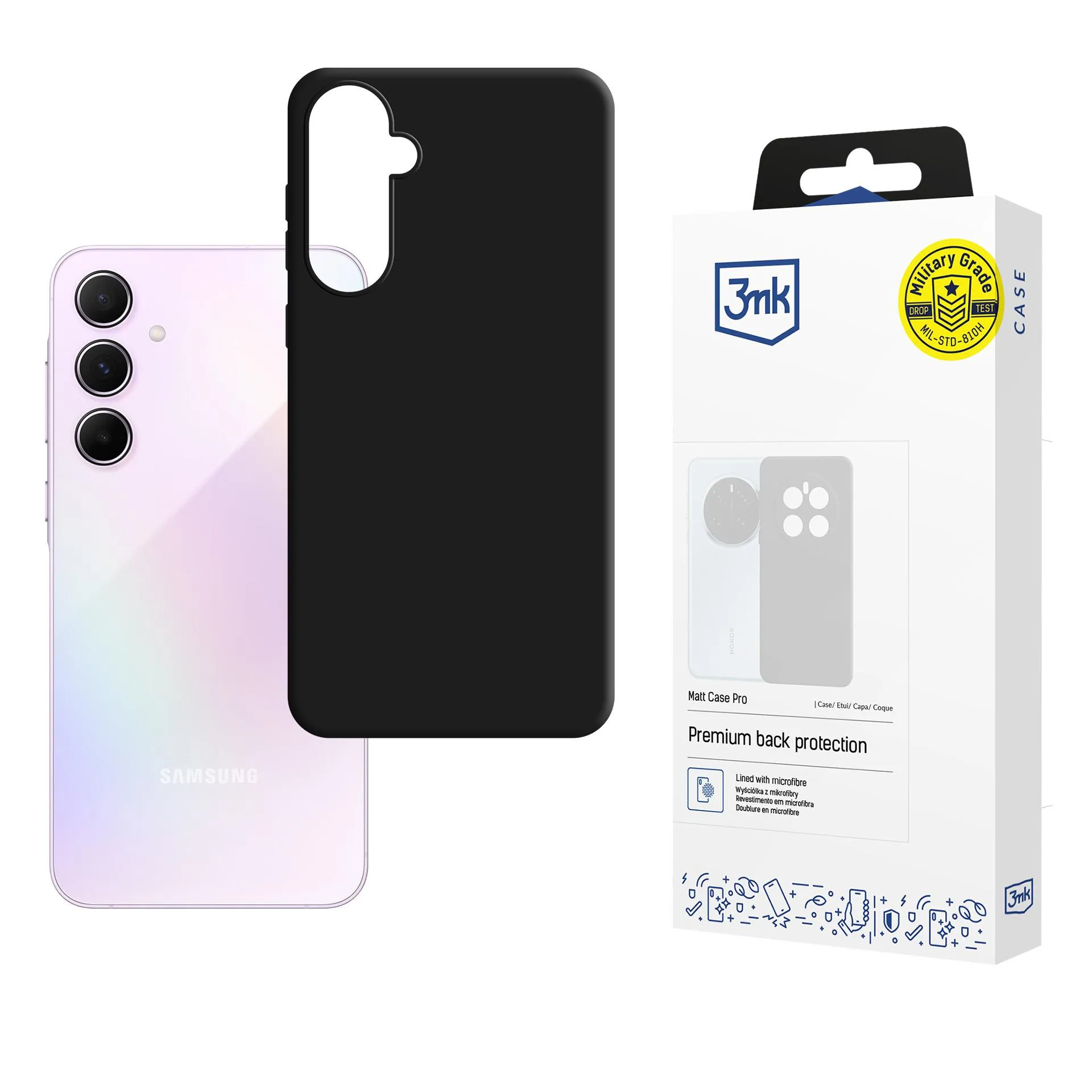 Coque pour Samsung Galaxy A56 5G- 3mk Matt Case Black