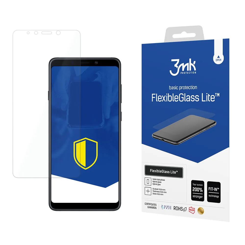 Verre hybride incassable sur Samsung Galaxy A9 2018 - 3mk FlexibleGlass™