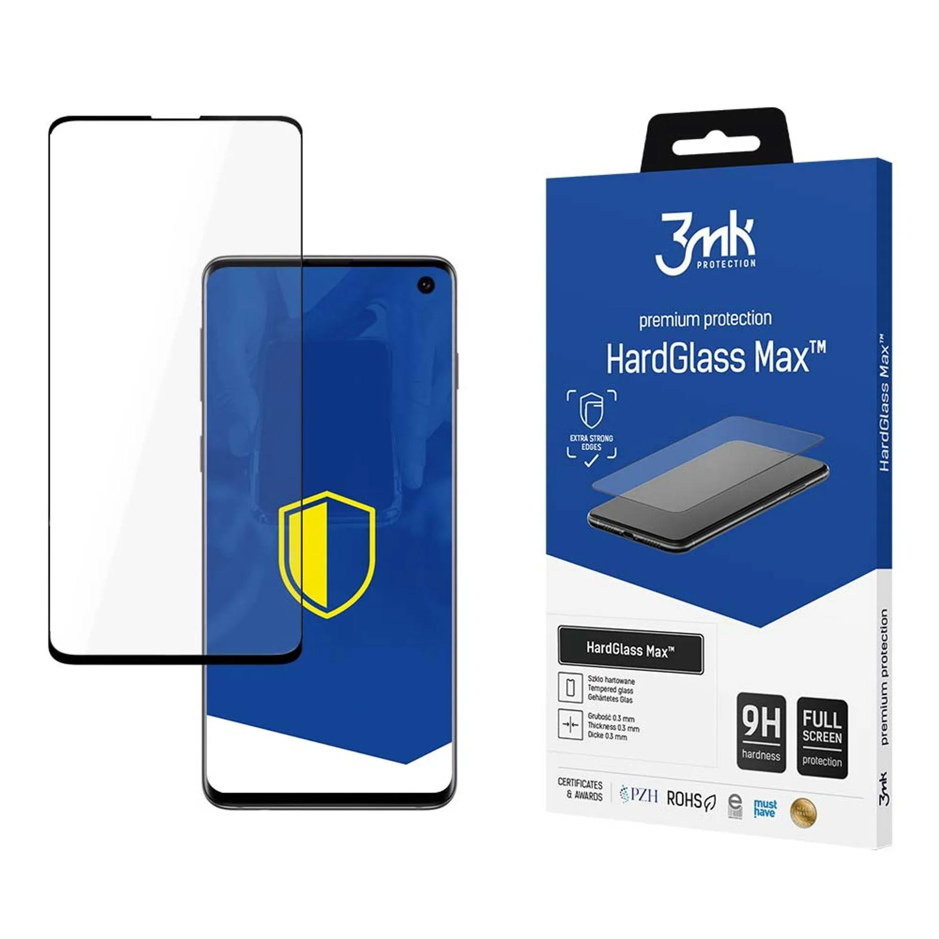 Verre trempé renforcé pour Samsung Galaxy S10 - 3mk HardGlass Max