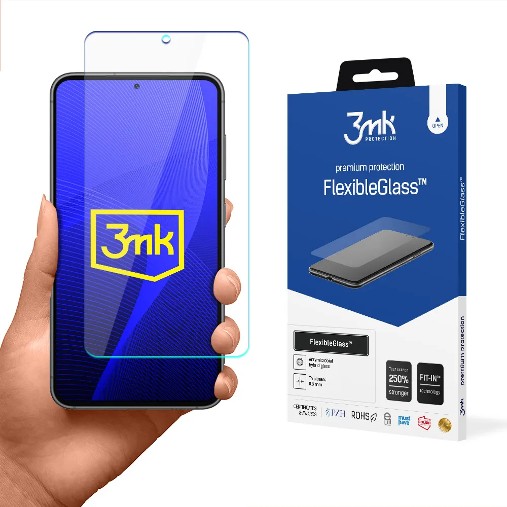 Verre hybride anti-casse pour Samsung Galaxy S23 5G - 3mk FlexibleGlass™