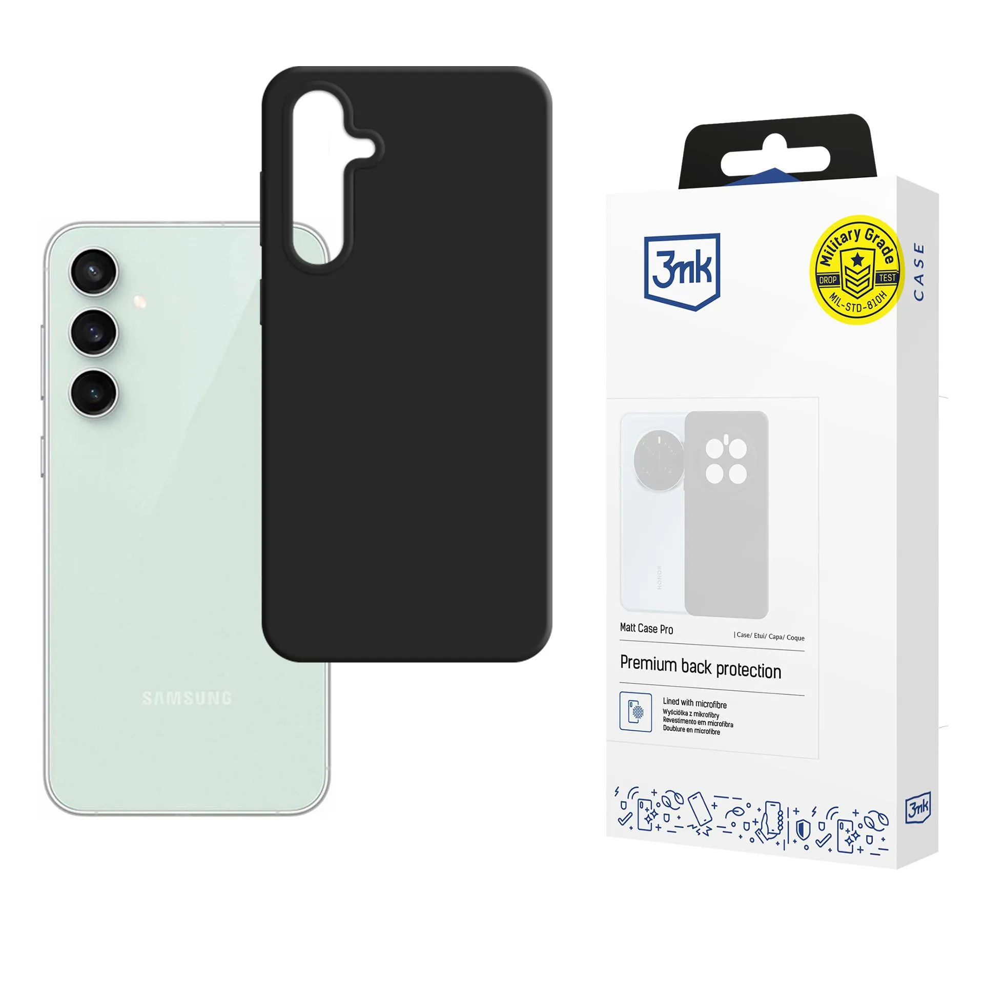 Coque pour Samsung Galaxy S23 FE- 3mk Matt Case Black