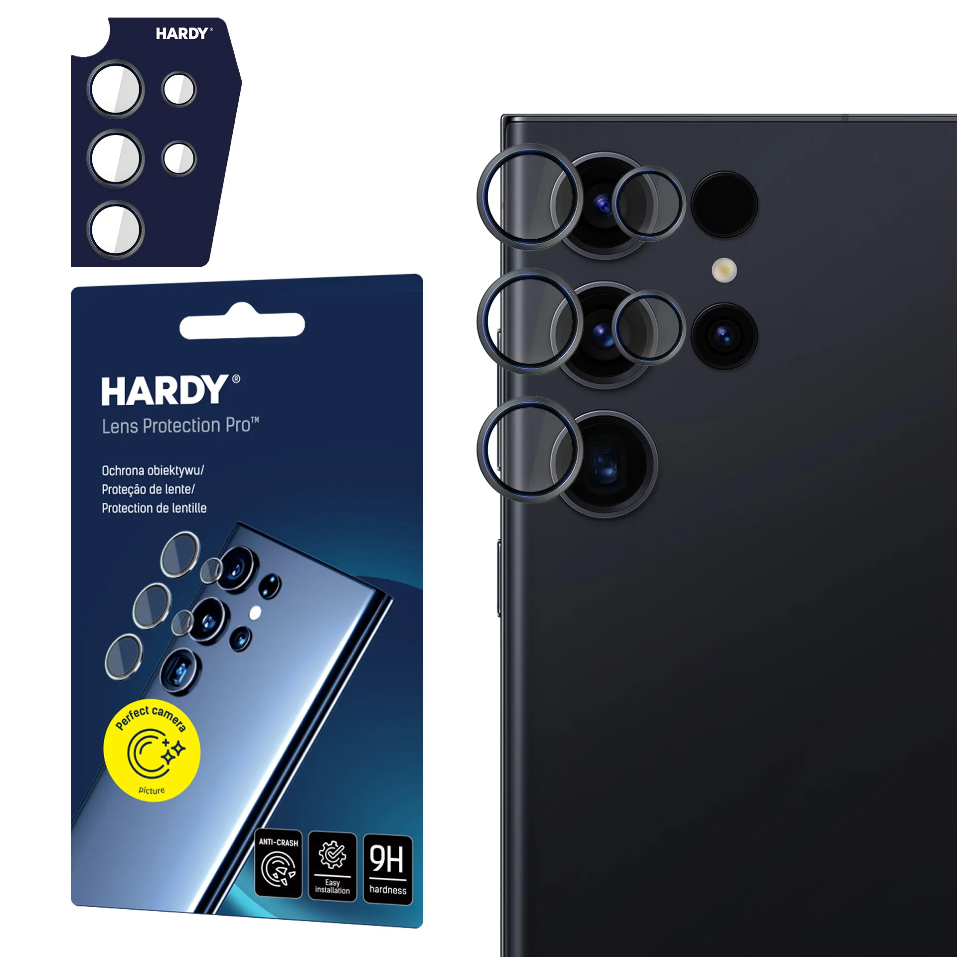 Protection de l'objectif pour Apple iPhone 15 Pro - 3mk HARDY Lens Protection Pro