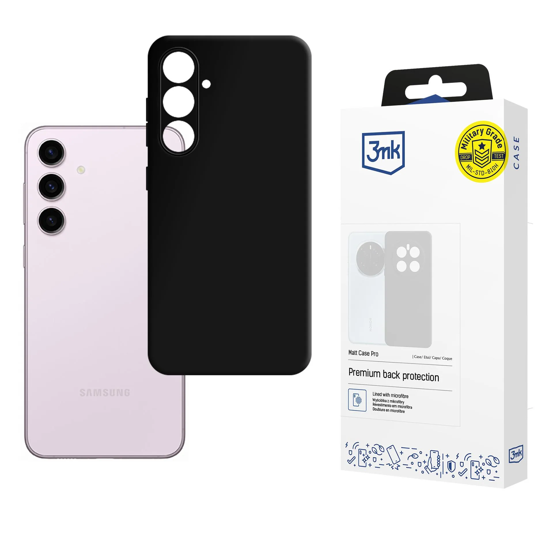 Coque pour Samsung Galaxy S24- 3mk Matt Case Black