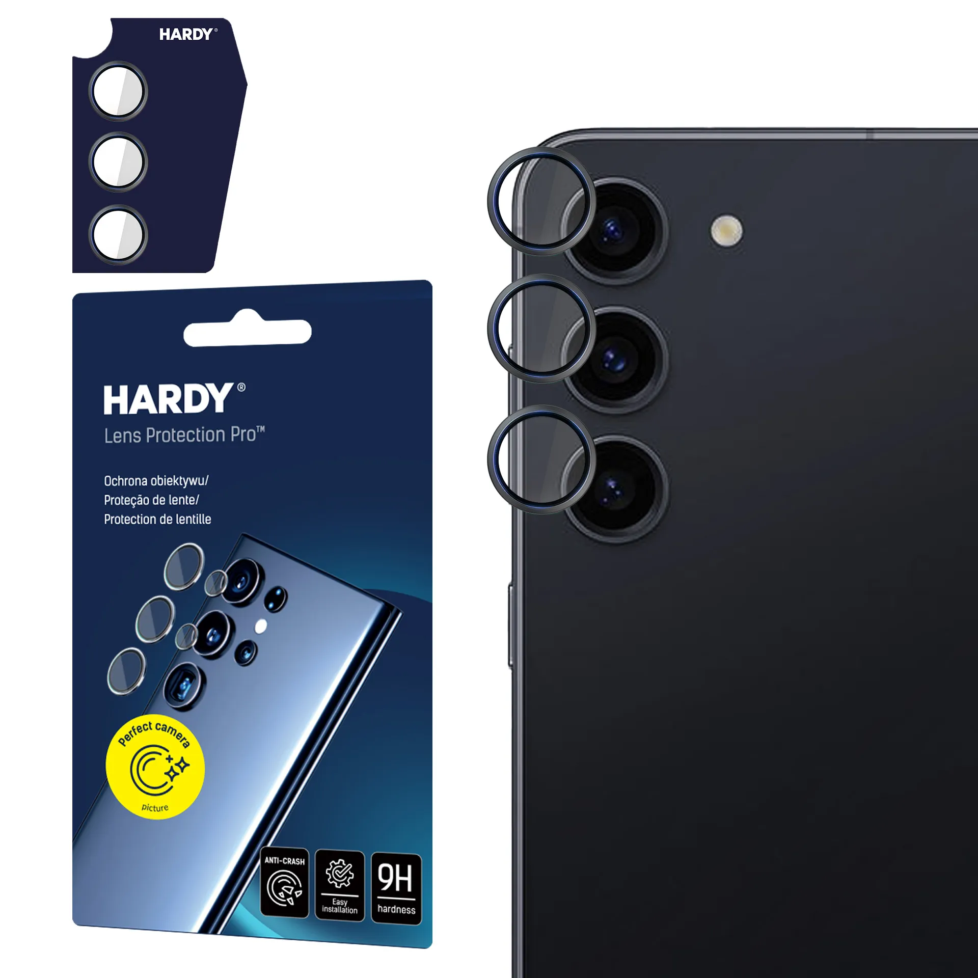 Protection de l'objectif pour Apple iPhone 15 Pro - 3mk HARDY Lens Protection Pro