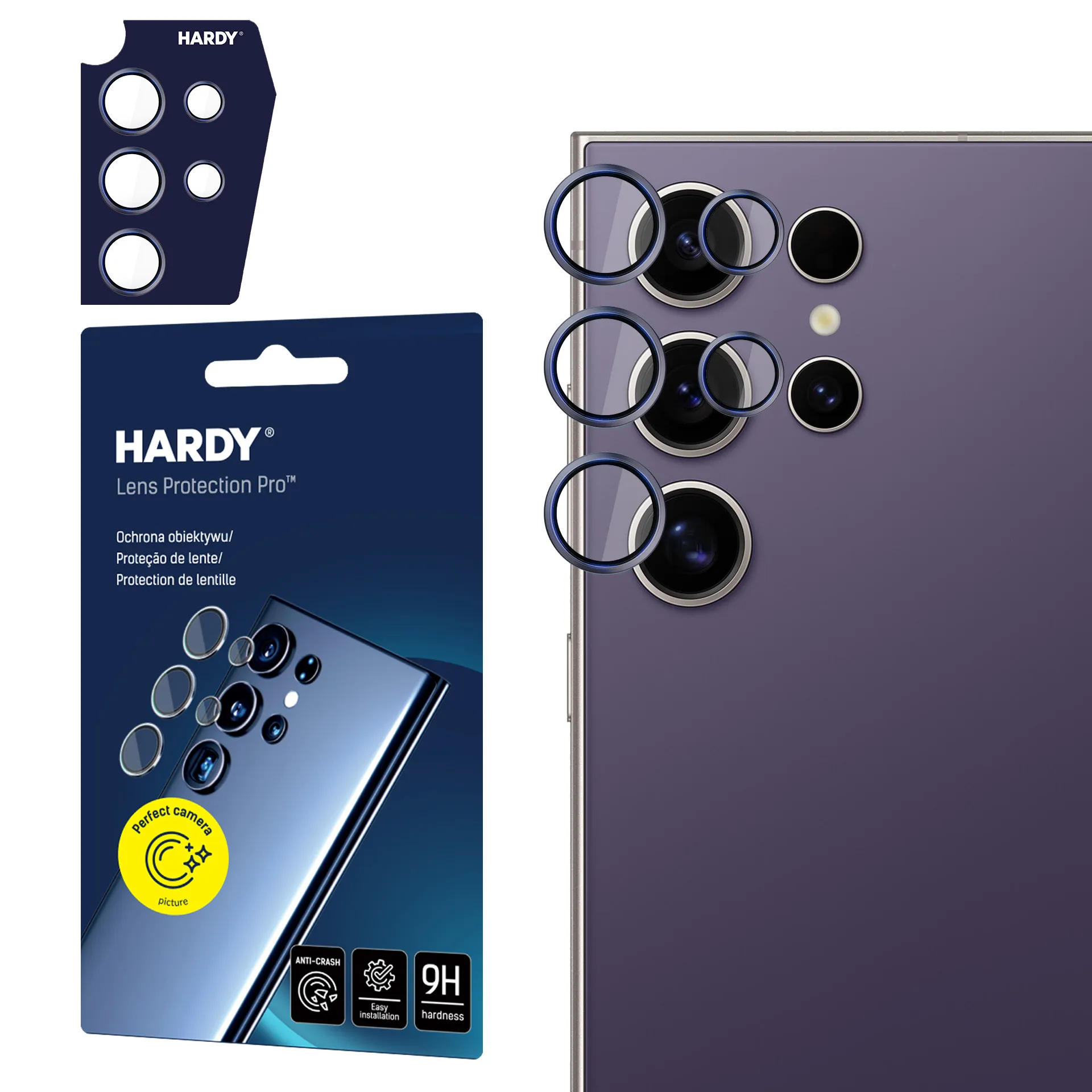 Protection de l'objectif pour Apple iPhone 15 Pro - 3mk HARDY Lens Protection Pro