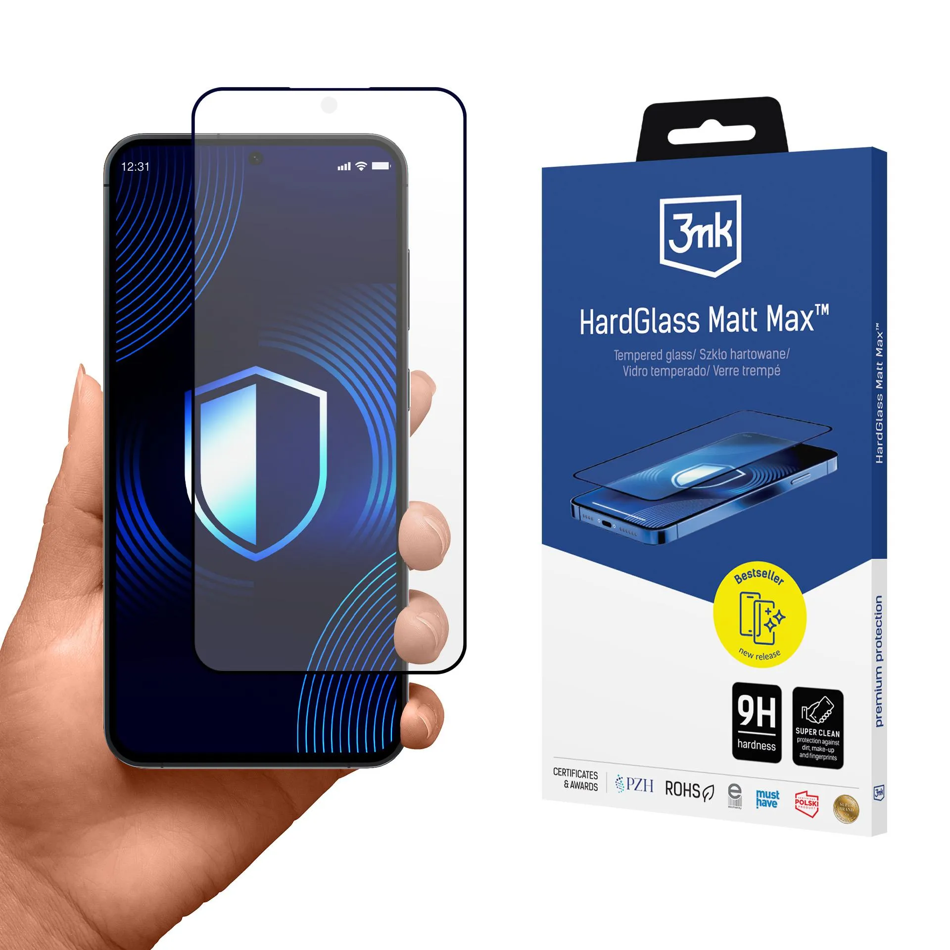 Verre trempé mat sur Samsung Galaxy S25 - 3mk HardGlass Matt Max