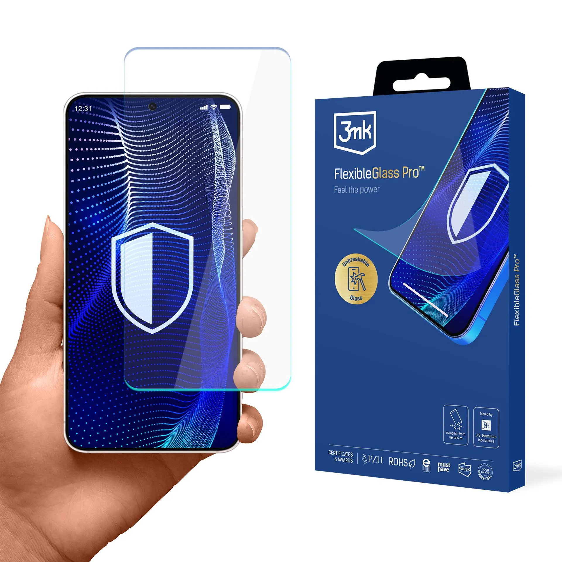 Verre incassable pour Samsung Galaxy S25 Edge - 3mk FlexibleGlass Pro
