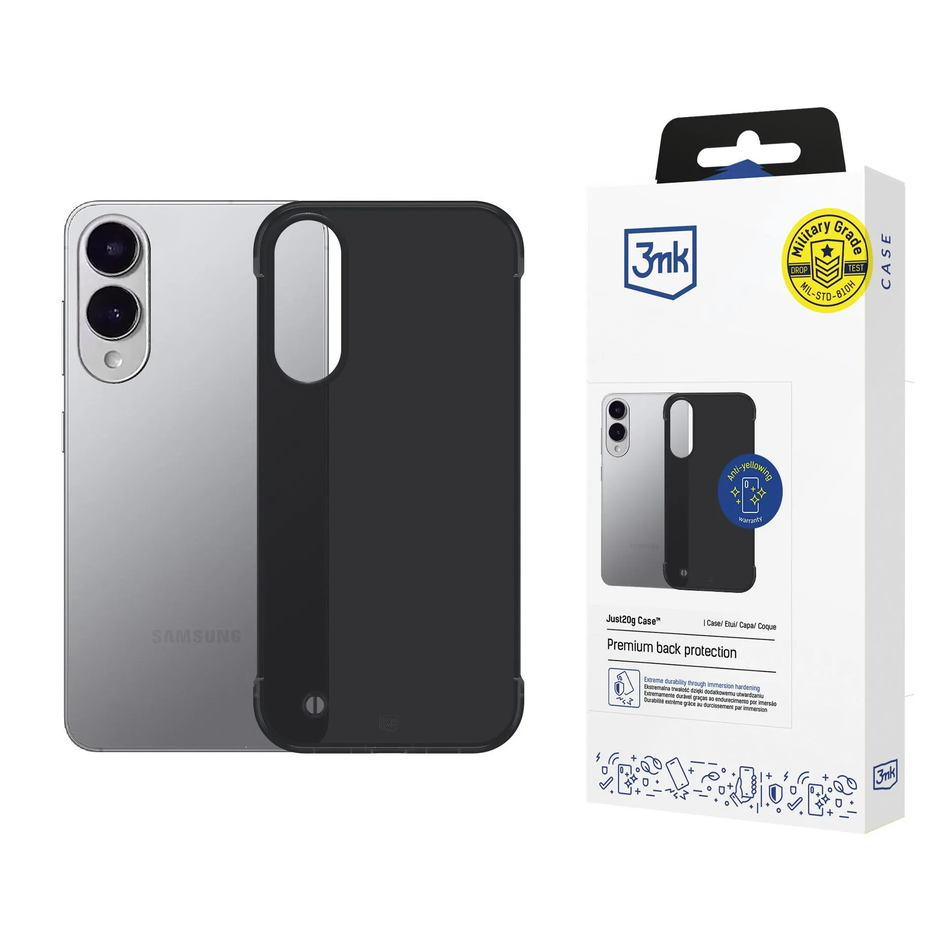 Coque ultra leg?re pour Samsung Galaxy S25 Edge - 3mk Just20g Matt Case