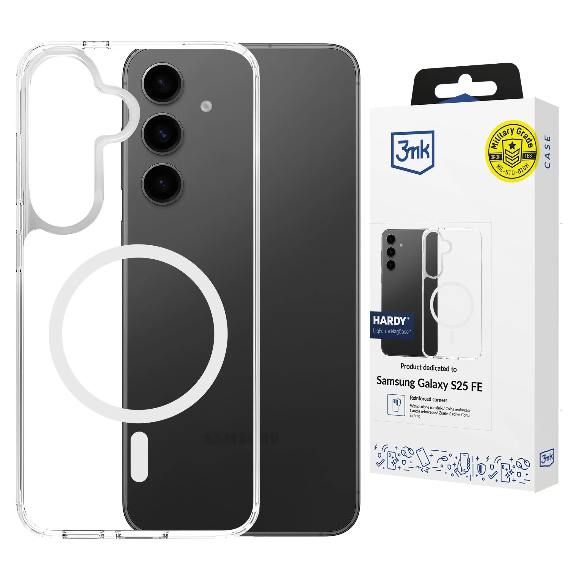 Étui rigide pour [modèle] - 3mk HARDY® LiqForce MagCase™