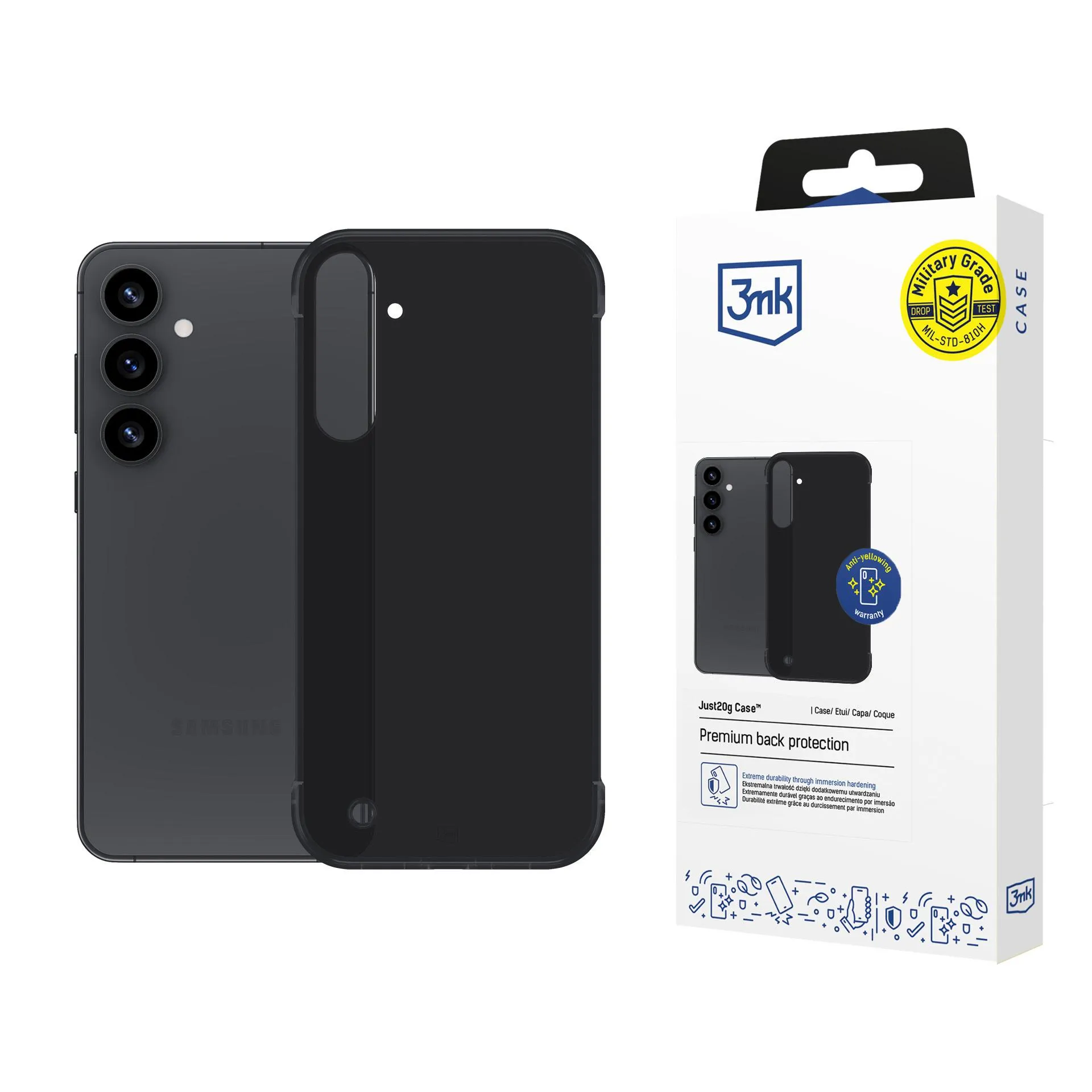 Coque ultra leg?re pour Samsung Galaxy S25+ - 3mk Just20g Matt Case