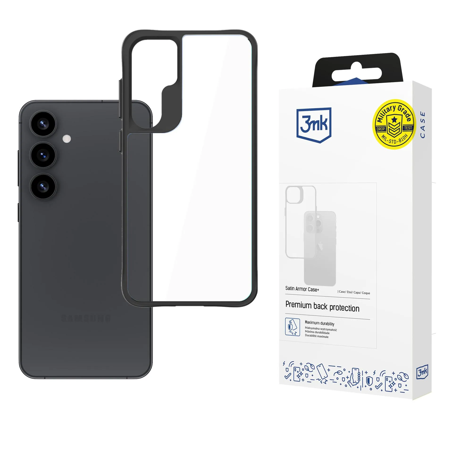 Coque pour Samsung Galaxy S25+ - 3mk Satin Armor Case+