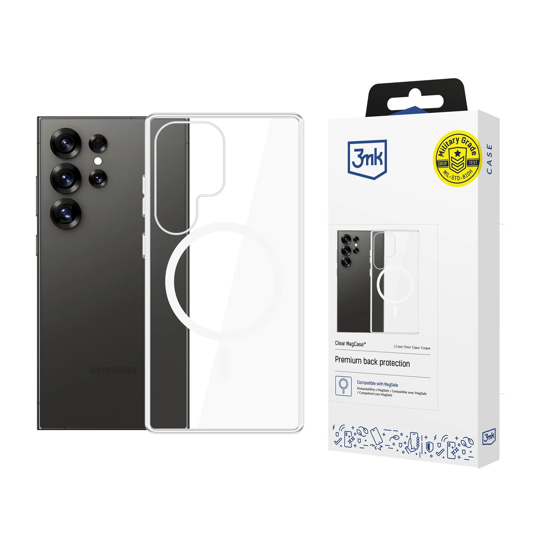 Coque pour Samsung Galaxy S25 Ultra - 3mk Clear MagCase