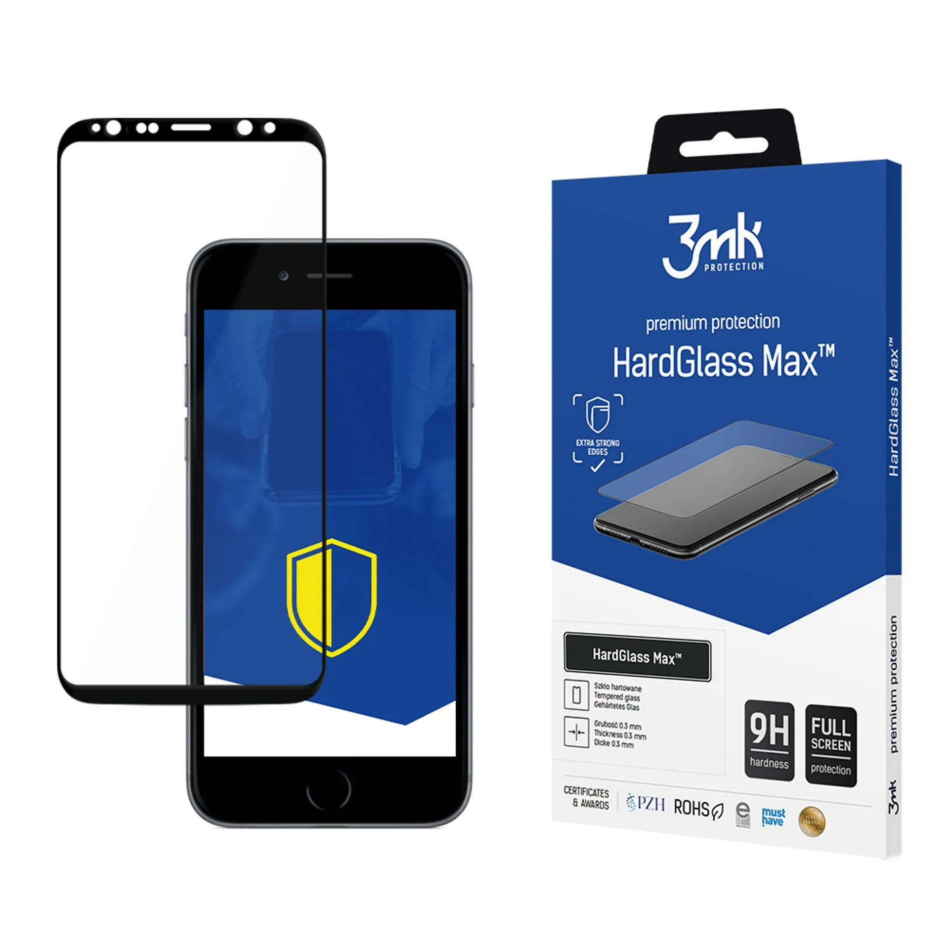 Verre trempé renforcé pour Samsung Galaxy S8 Plus/S9 Plus - 3mk HardGlass Max