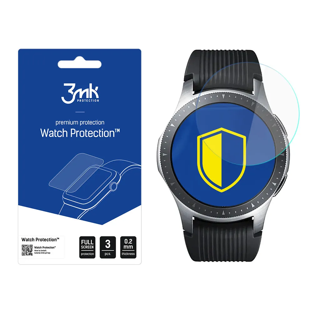Protection d'écran en verre pour montre connectée Samsung Galaxy Watch 46mm - 3mk Watch Protection
