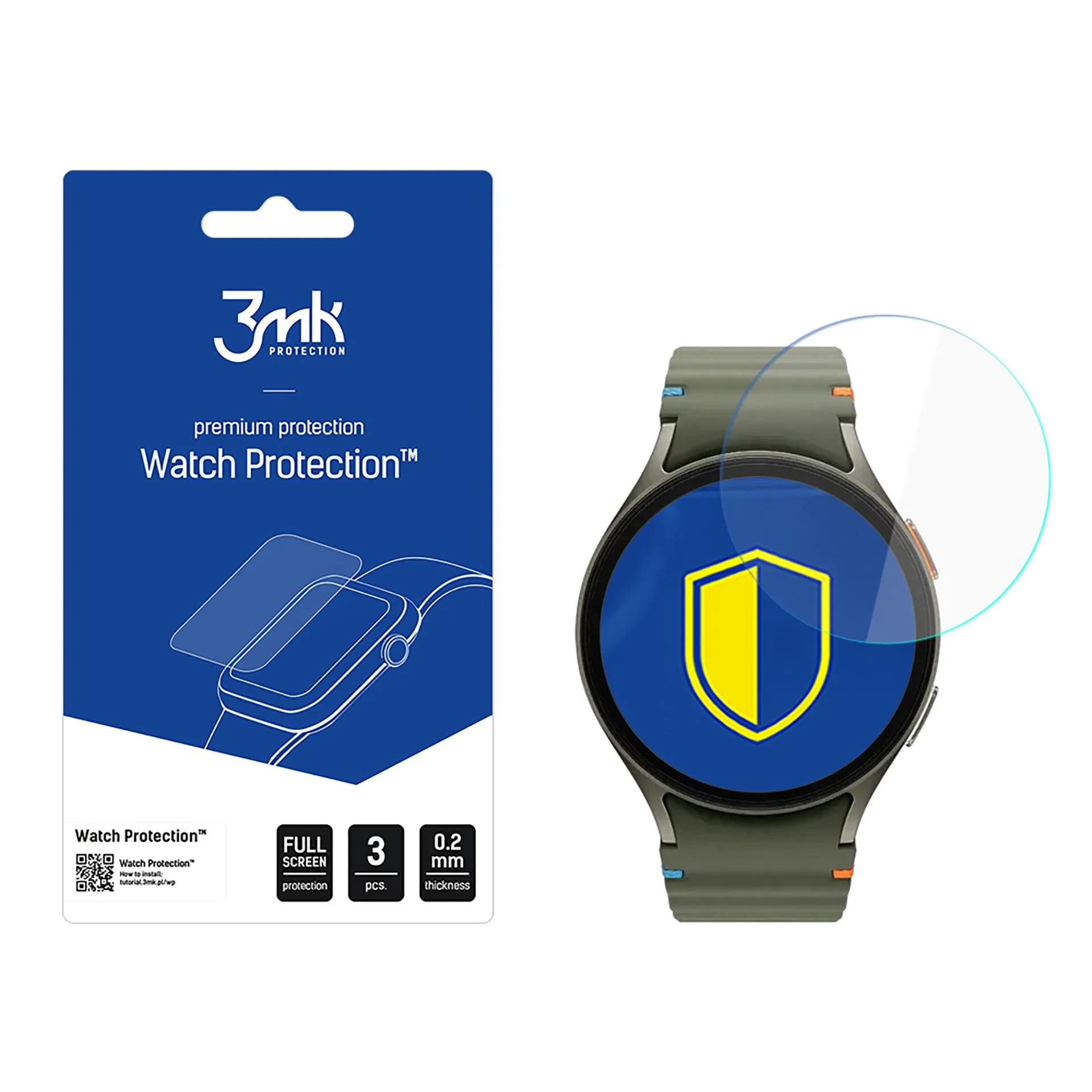 Protection d'écran en verre pour montre connectée Samsung Galaxy Watch 7 40mm - 3mk Watch Protection