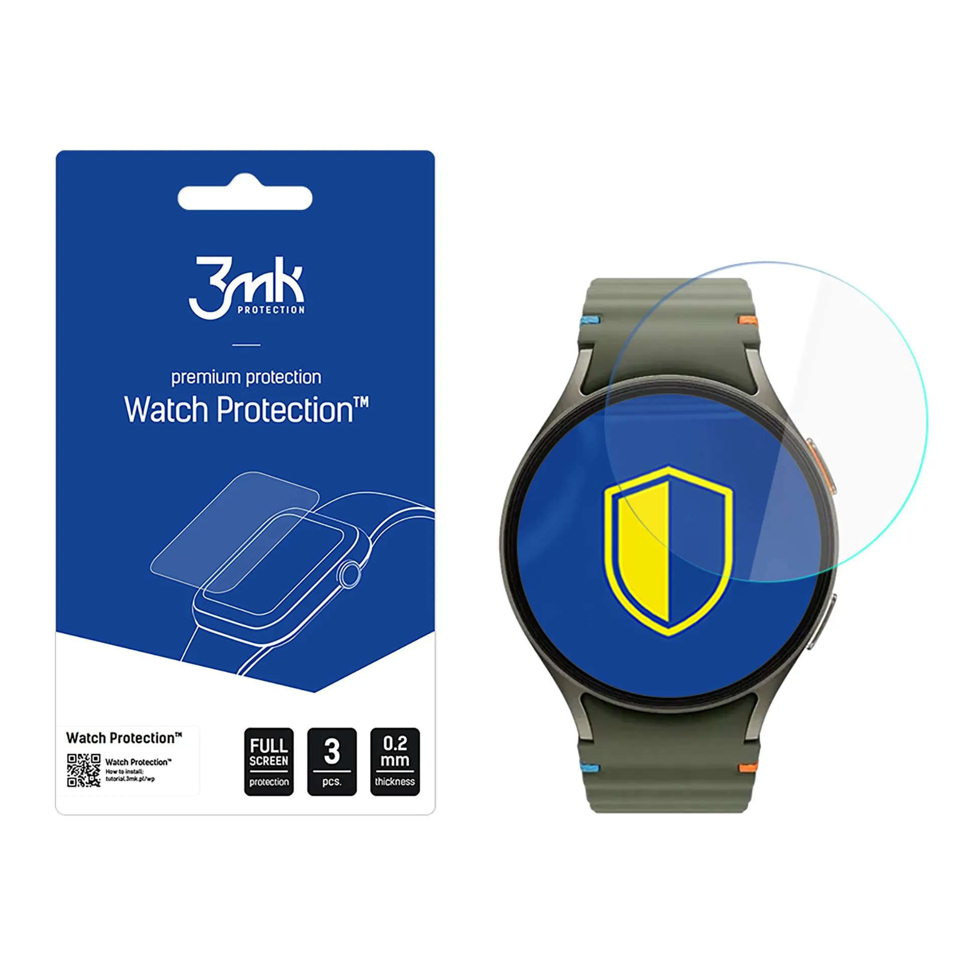 Protection d'écran en verre pour montre connectée Samsung Galaxy Watch 7 44mm - 3mk Watch Protection