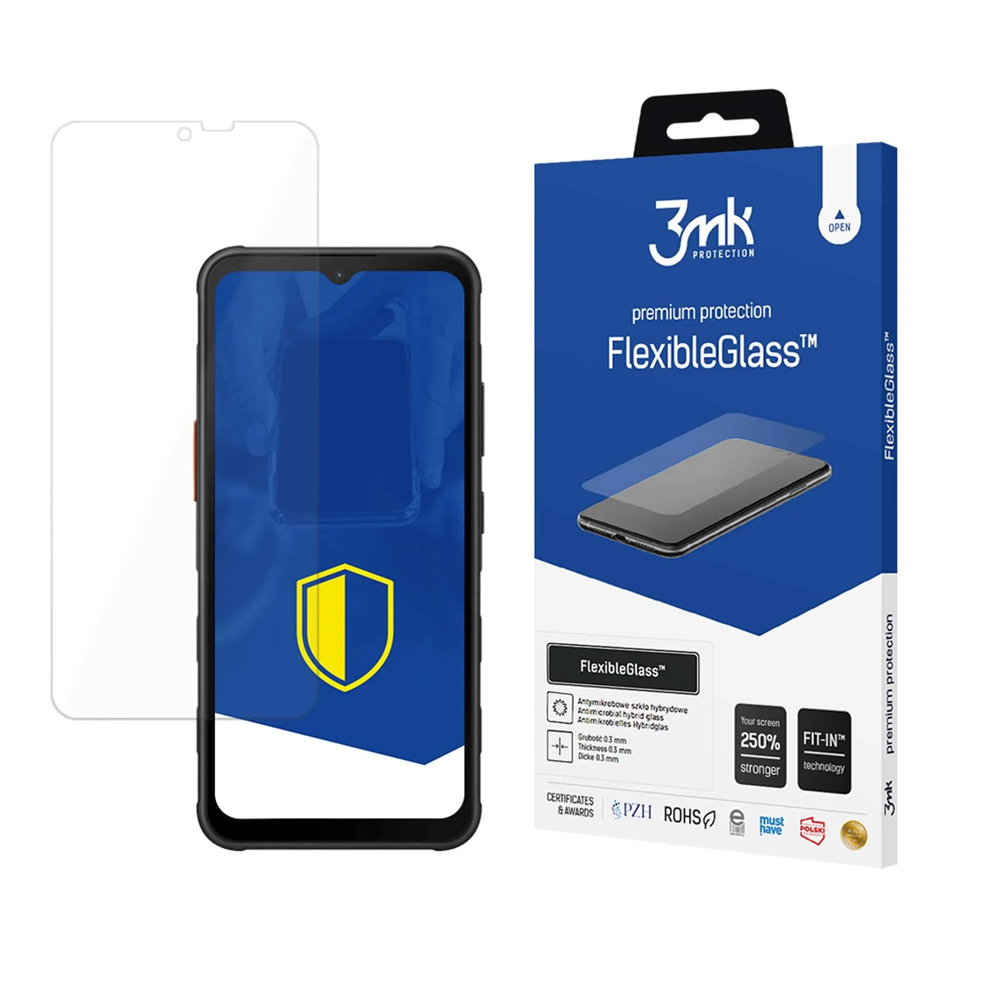 Verre hybride anti-casse pour Samsung Galaxy XCover 7 - 3mk FlexibleGlass™