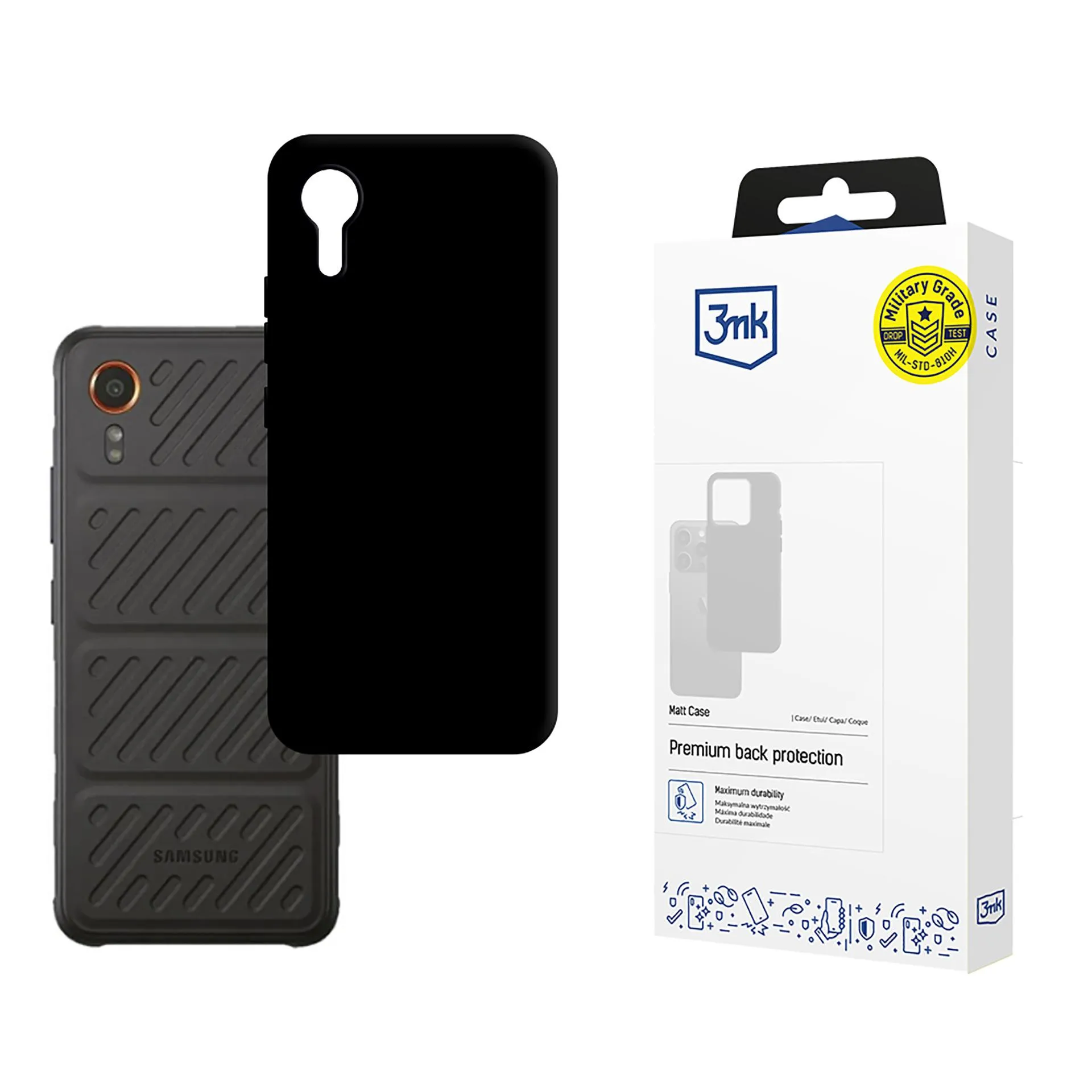 Coque pour Samsung Galaxy XCover 7 - 3mk Matt Case Noir