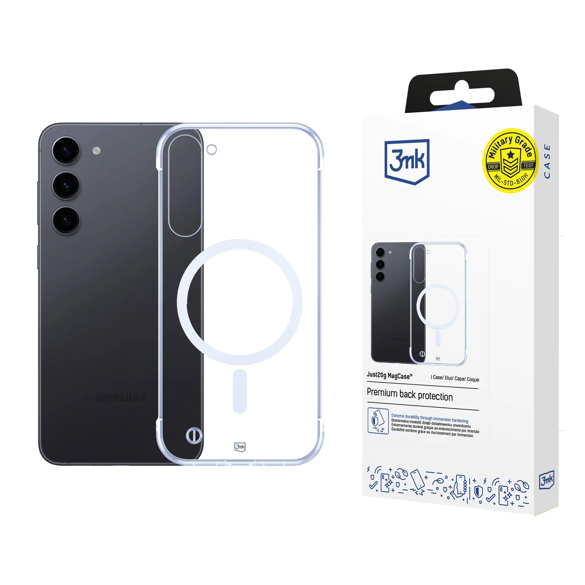 Coque ultra leg?re poor Samsung Galaxy S23+ - 3mk Just20g MagCase™