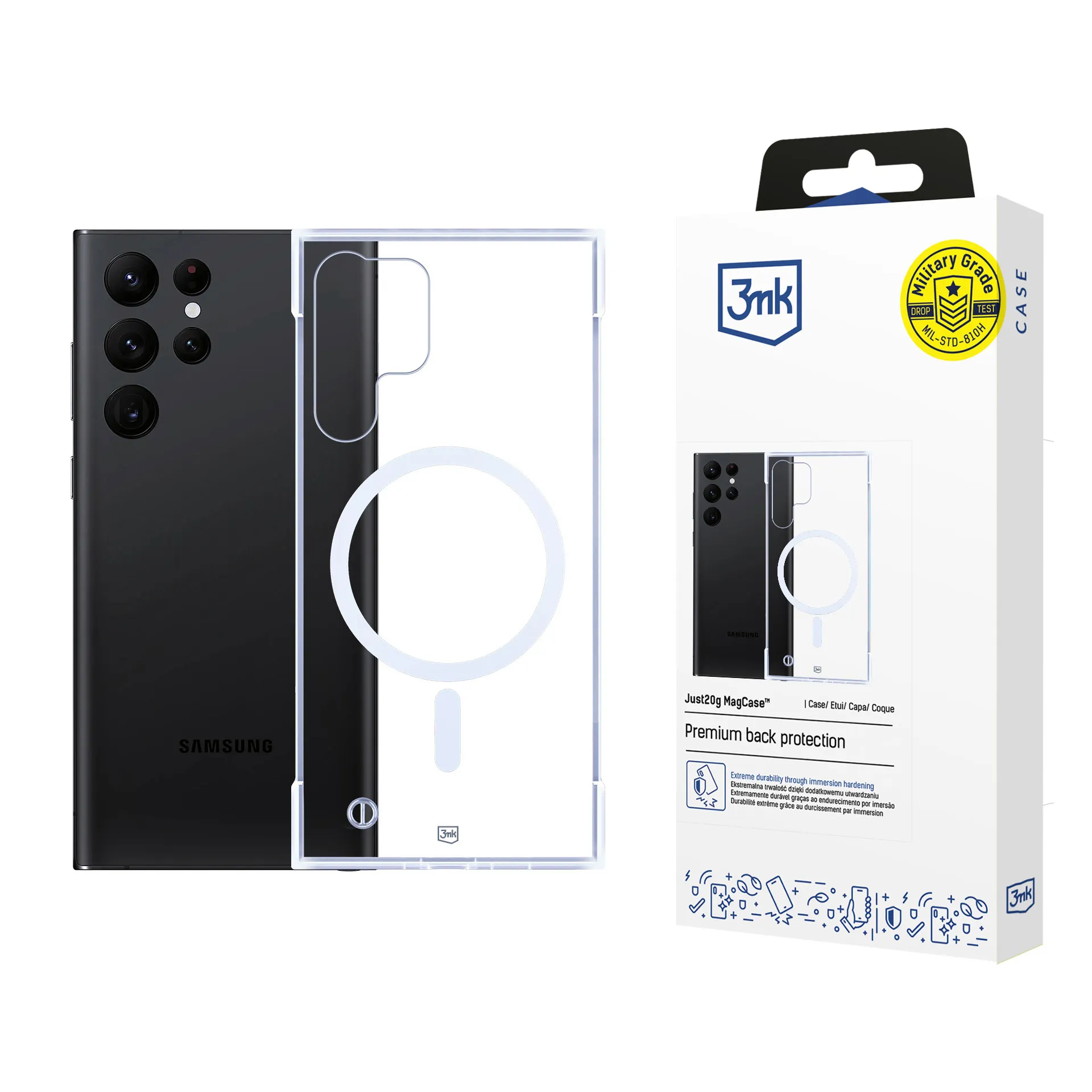 Coque ultra leg?re poor Samsung Galaxy S24 Ultra - 3mk Just20g MagCase™