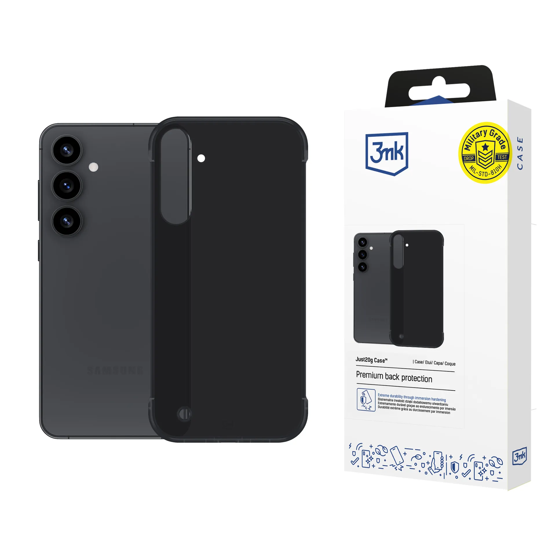 Coque ultra leg?re pour Samsung Galaxy S25 - 3mk Just20g Matt Case