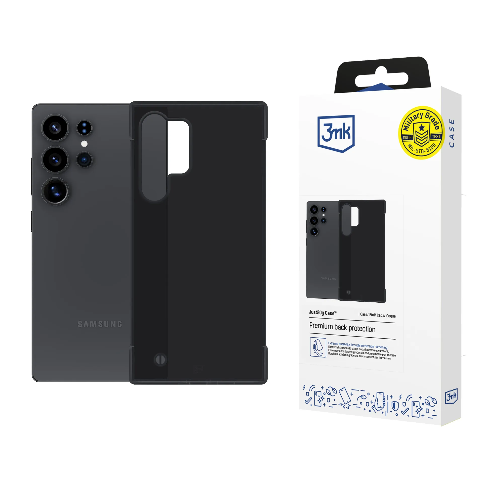 Coque ultra leg?re pour Samsung Galaxy S25 Ultra - 3mk Just20g Matt Case