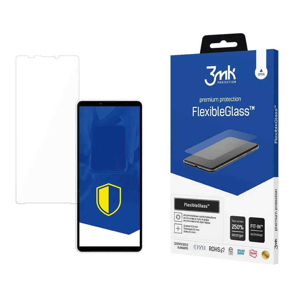 Verre hybride incassable pour Sony Xperia 10 V - 3mk FlexibleGlass™