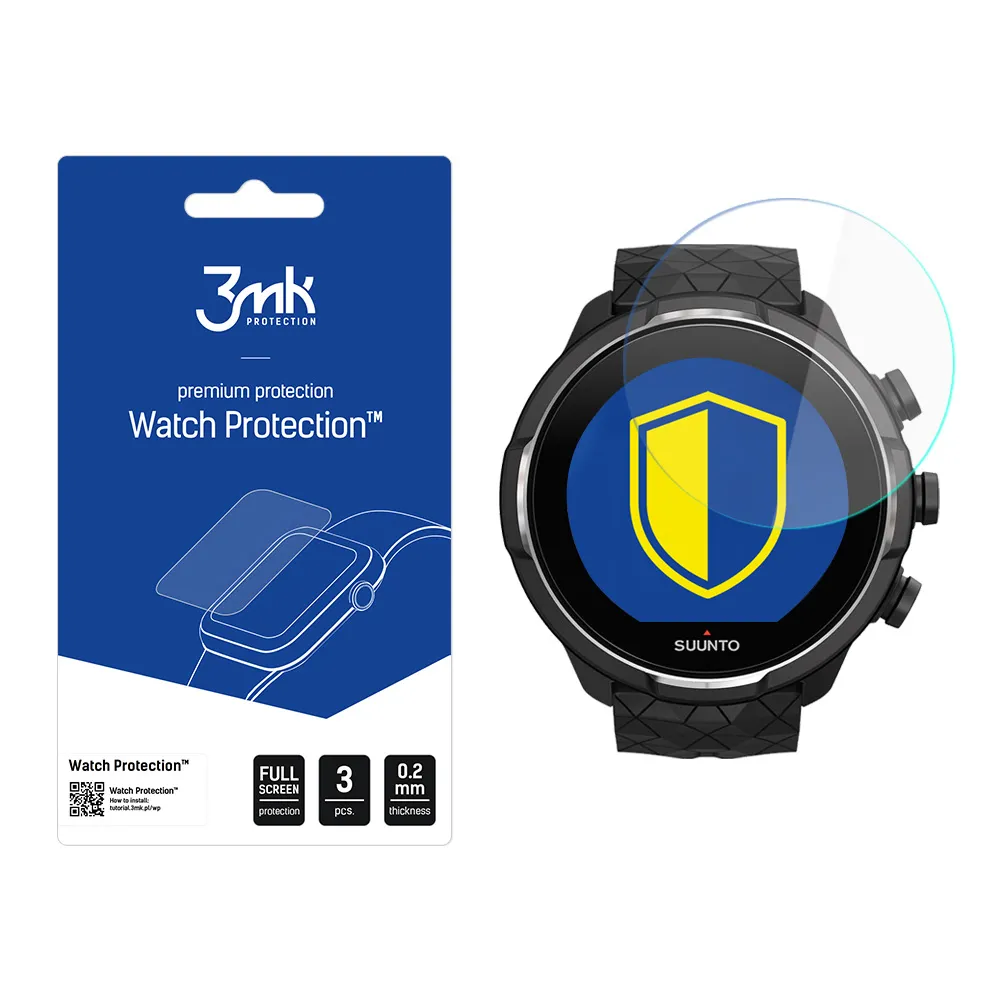 Verre de protection pour montre connectée Suunto 9 Baro Titanium - 3mk Watch Protection