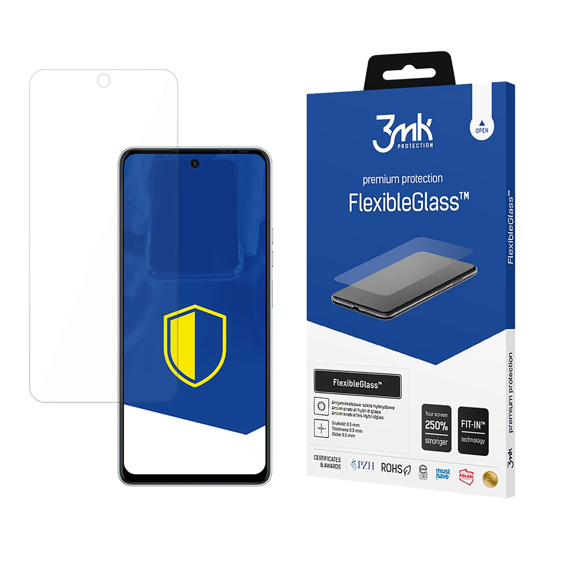 Verre hybride anti-casse pour Tecno Pova 6 Neo 5G - 3mk FlexibleGlass™
