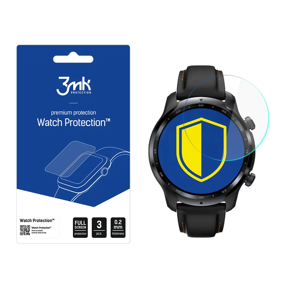 Verre de protection pour montre connectée TicWatch Pro 3 - 3mk Watch Protection