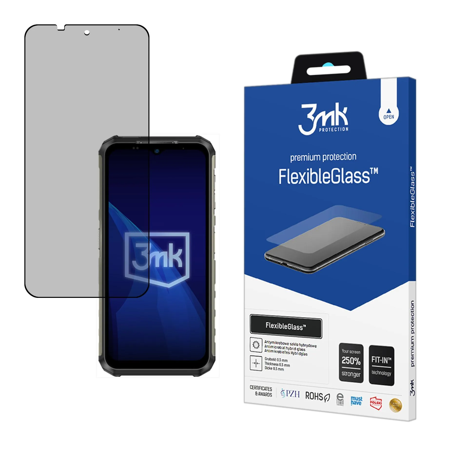 Verre hybride anti-casse pour Ulefone Armor 22 - 3mk FlexibleGlass™