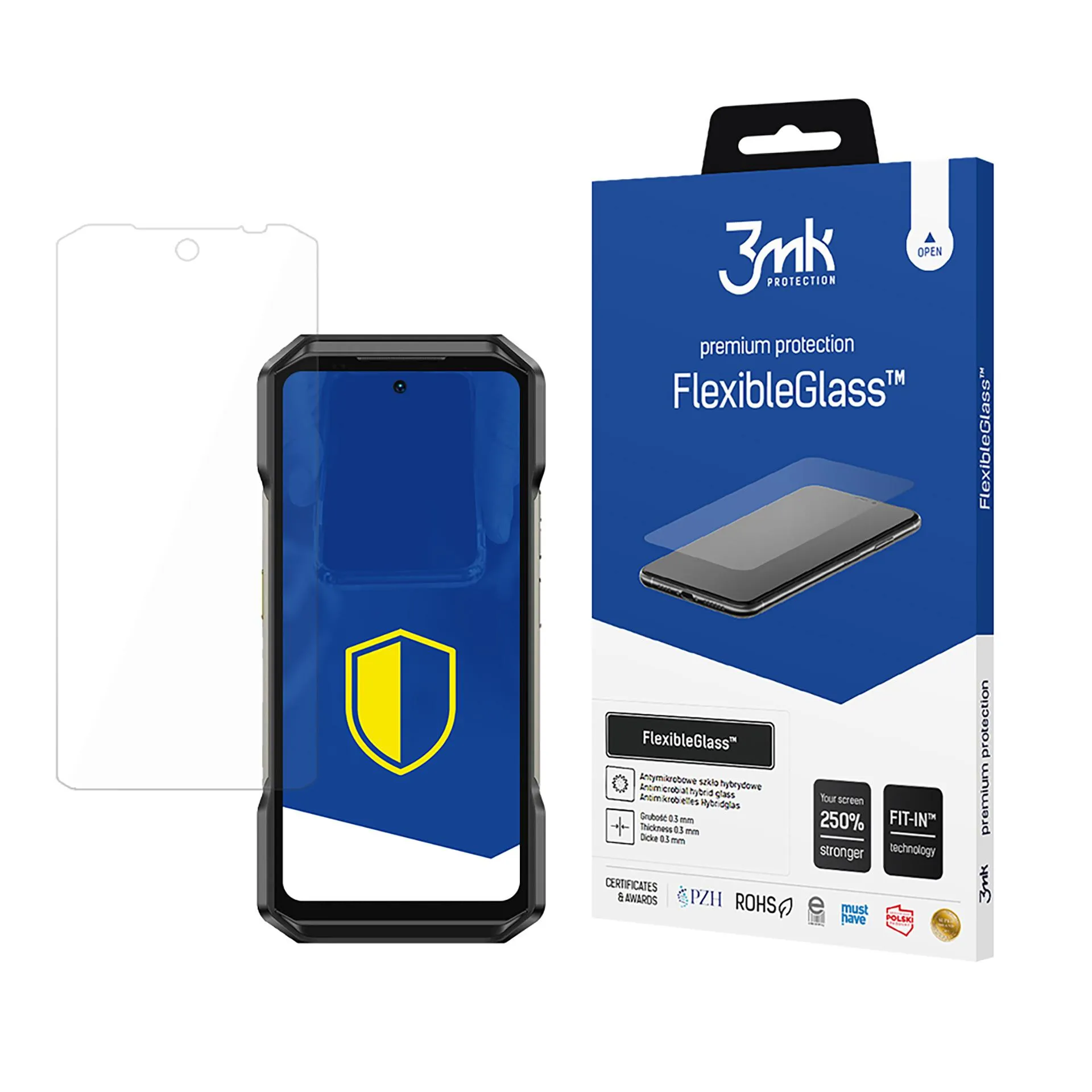 Verre hybride incassable pour Ulefone Armor 27 / 27 Pro / 27T / 27T Pro - 3mk FlexibleGlass™
