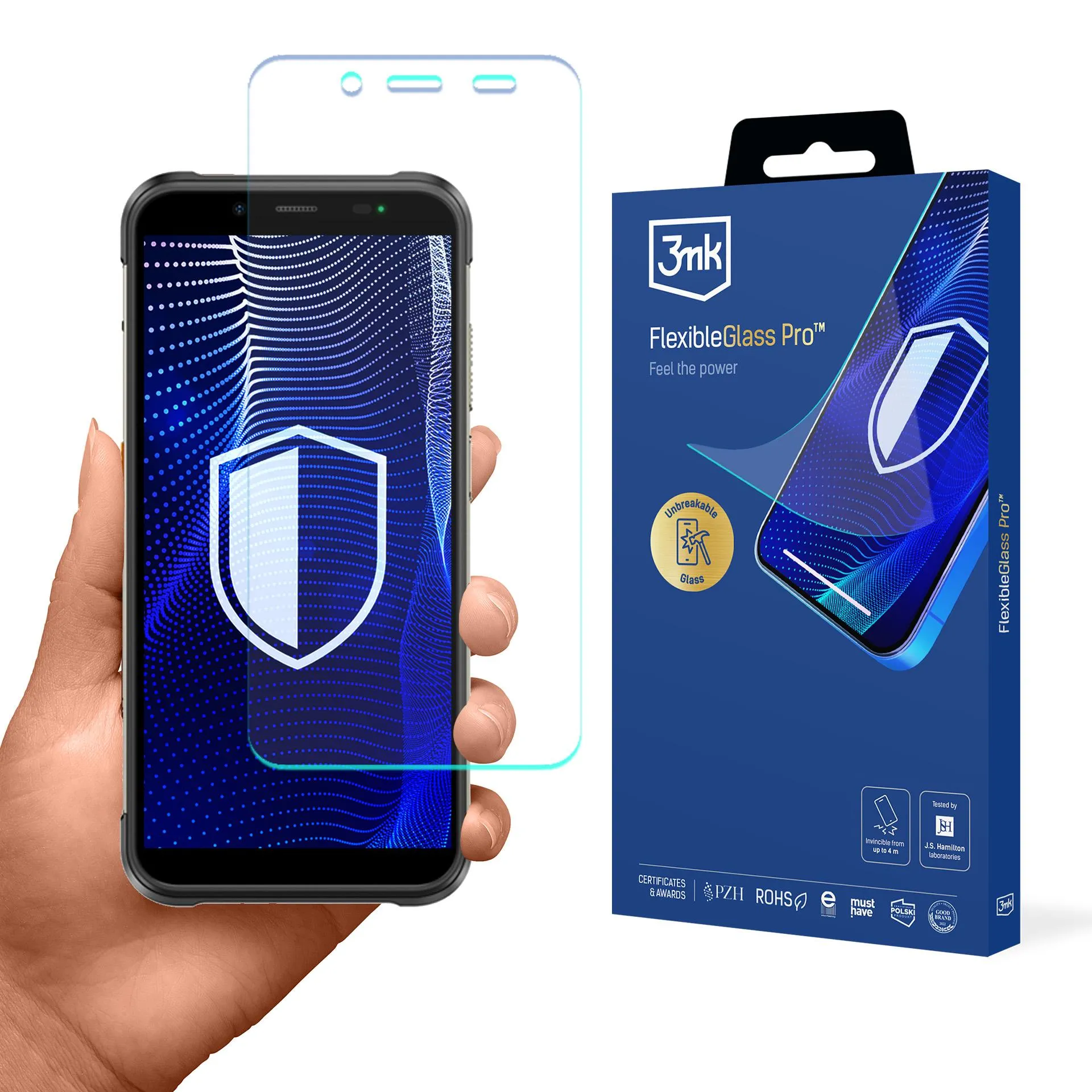 Verre incassable pour Ulefone Power Armor 16 Pro / 16S - 3mk FlexibleGlass Pro