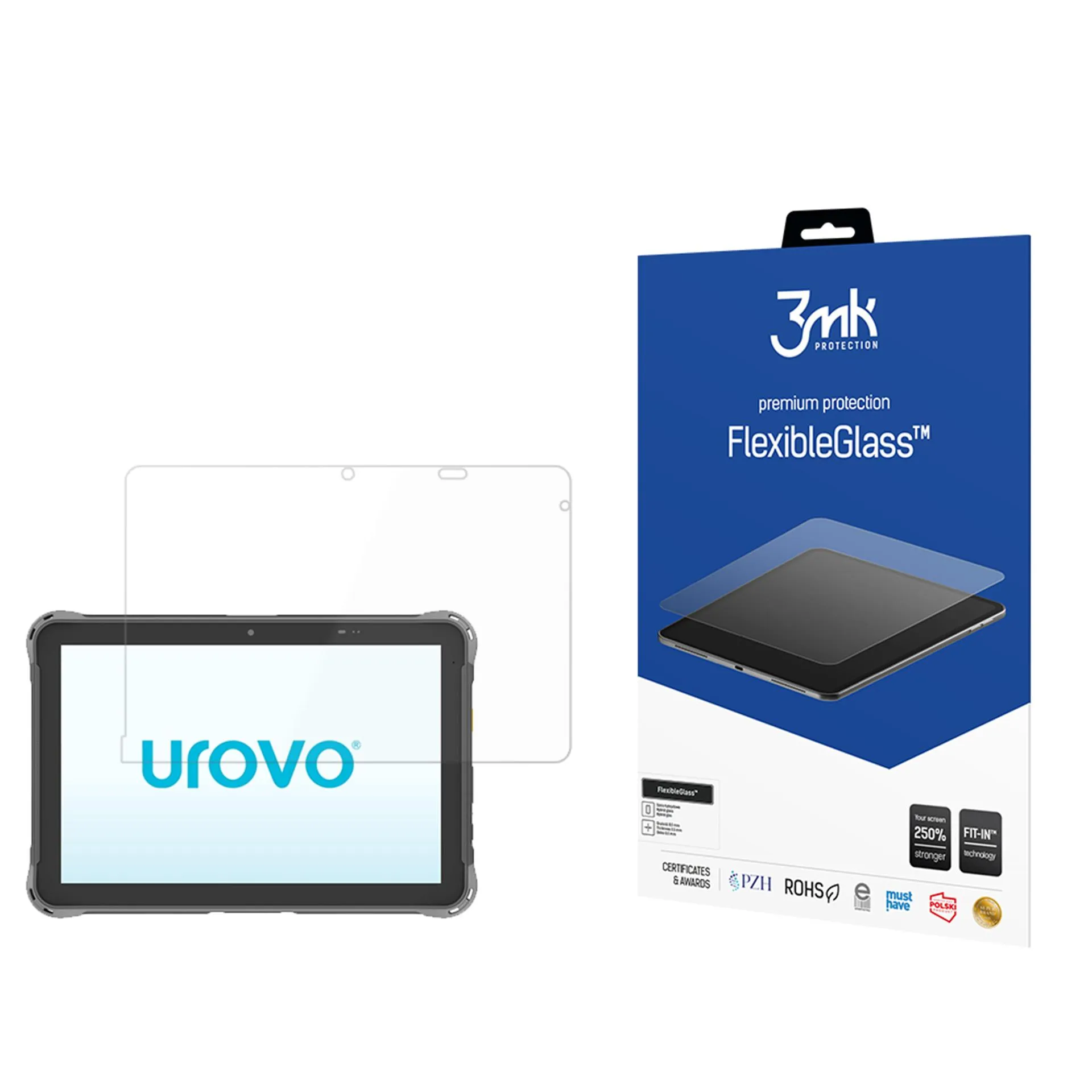Verre hybride incassable pour Urovo P8100P - 3mk FlexibleGlass