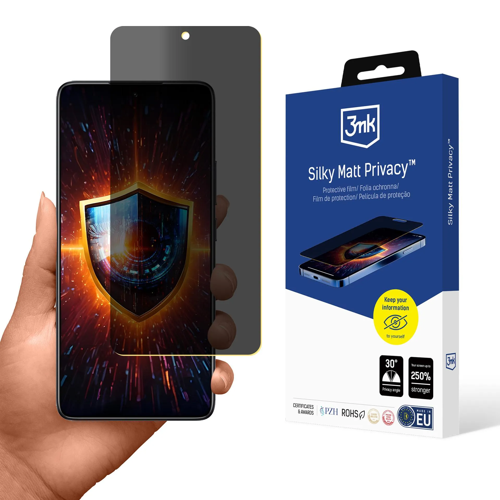 Film anti-espion pour Xiaomi 14T - 3mk Silky Matt Privacy