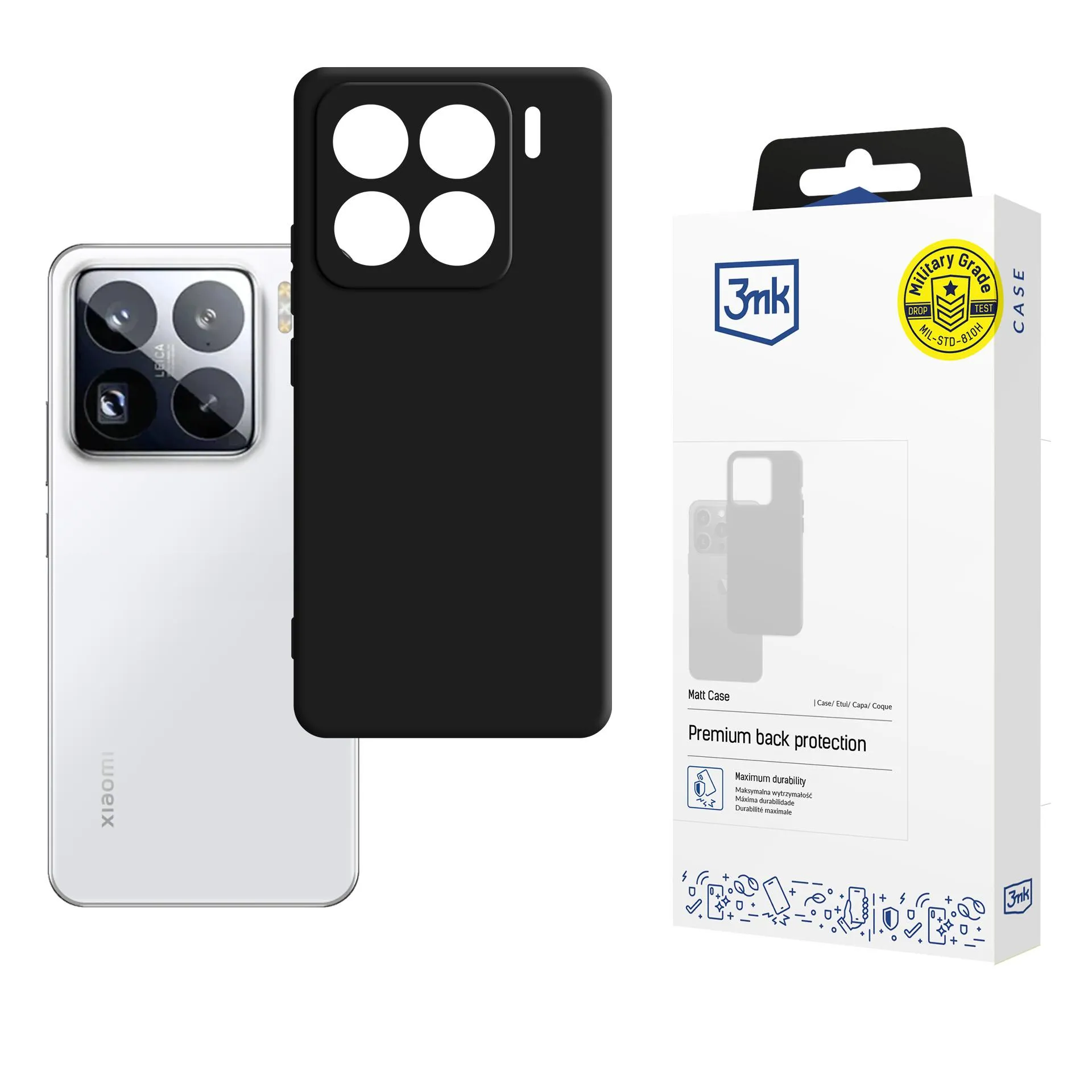 Coque pour Xiaomi 15 Pro - 3mk Matt Case Noir