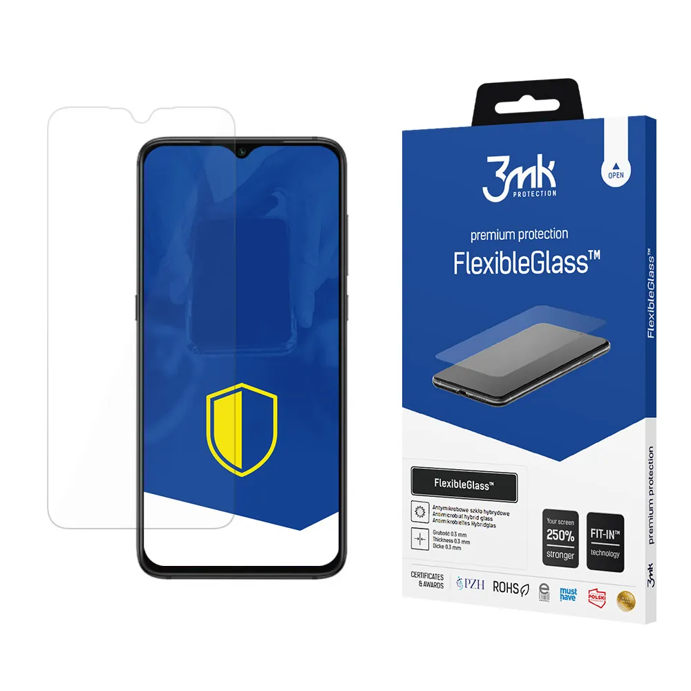 Verre hybride anti-casse pour Xiaomi Redmi 9A/9AT - 3mk FlexibleGlass™