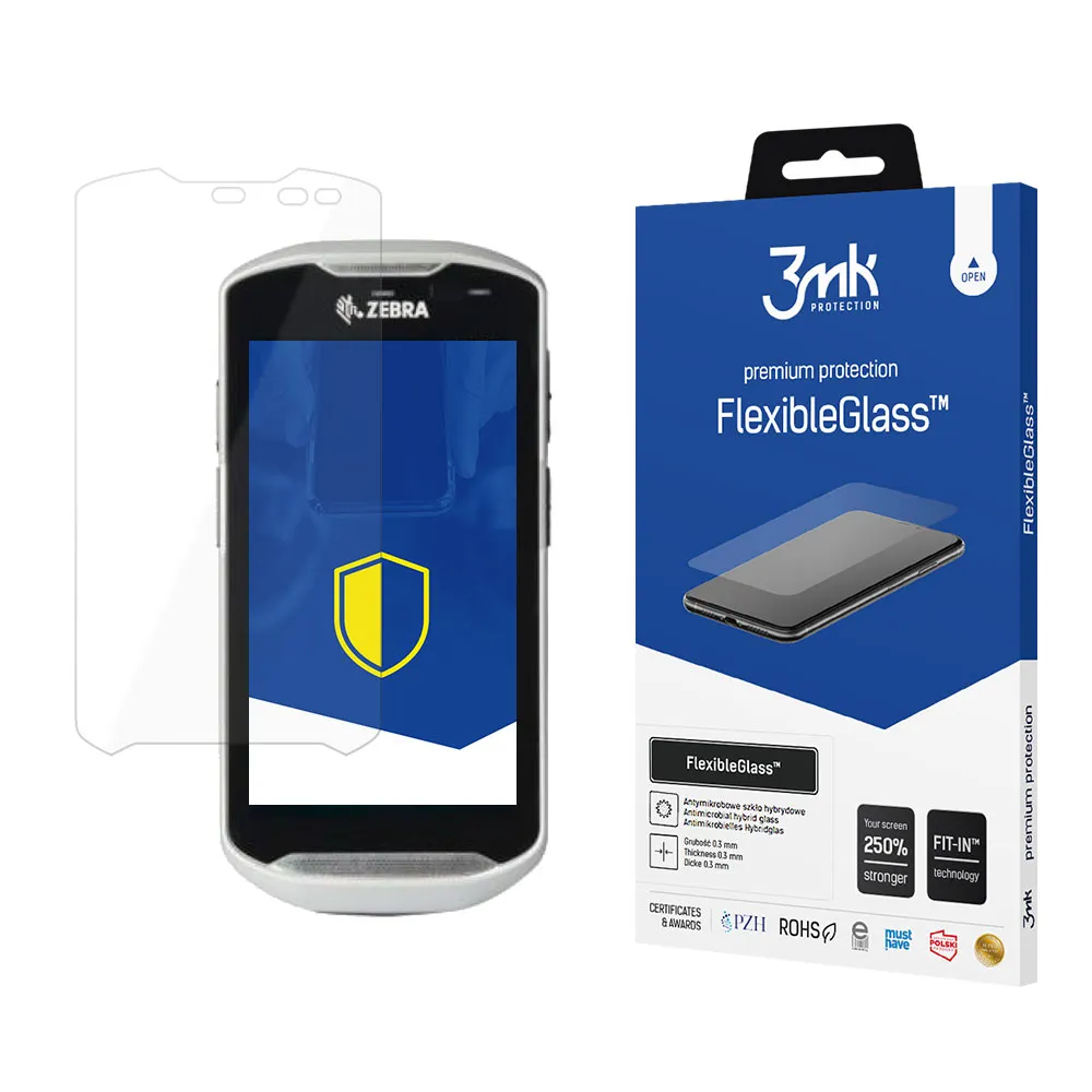 Verre hybride anti-casse pour Zebra TC56DJ - 3mk FlexibleGlass™